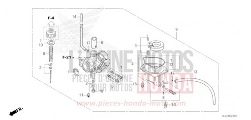 VERGASER CRF50FP de 2023