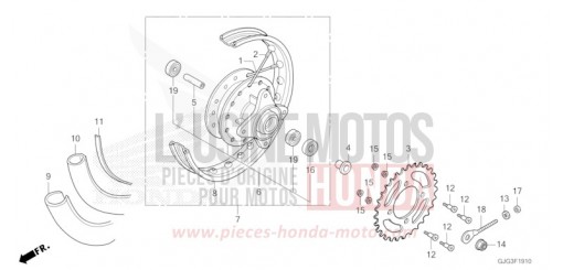 HINTERRAD CRF50FP de 2023