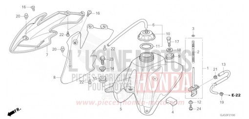 KRAFTSTOFFTANK CRF50FP de 2023
