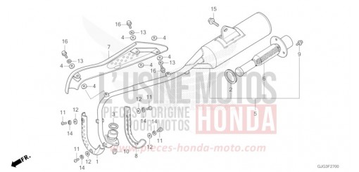 ABGAS-SCHALLDAEMPFER CRF50FP de 2023