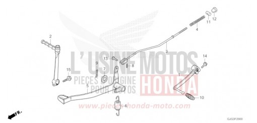 BREMSPEDAL/KICKSTARTER-ARM CRF50FP de 2023
