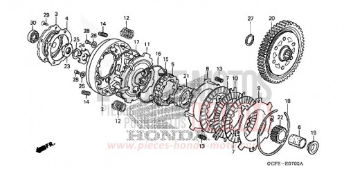 EMBRAYAGE CRF70F4 de 2004