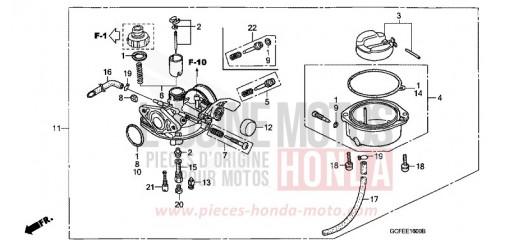 CARBURATEUR CRF70F4 de 2004