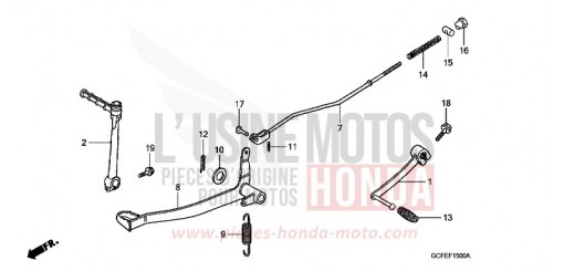 PEDALE CRF70F4 de 2004