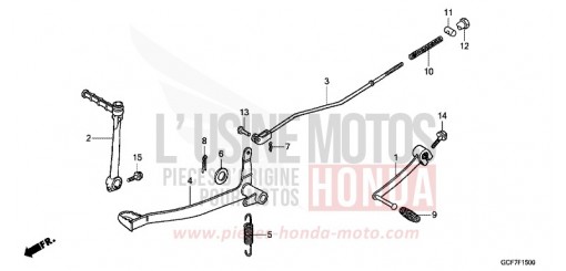 PEDALE CRF70FC de 2012