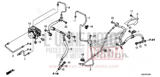 BREMSLEITUNG/BREMSSCHLAUCH/ABS-MODULATOR SH300AG de 2016