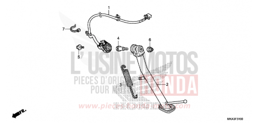 BEQUILLE NC750XDG de 2016