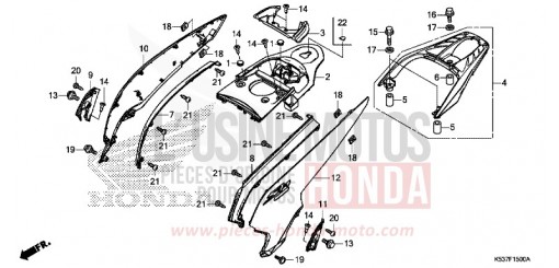 GEHAEUSEABDECKUNG/GEPAECKTRAEGER SH300AK de 2019