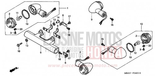 BLINKER VT750C21 de 2001