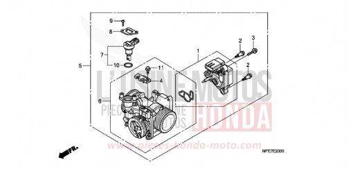 DROSSELKLAPPENGEHAEUSE VT750C27 de 2007