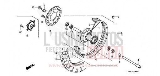 VORDERRAD VT750C27 de 2007