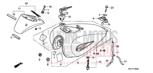 KRAFTSTOFFTANK VT750C27 de 2007