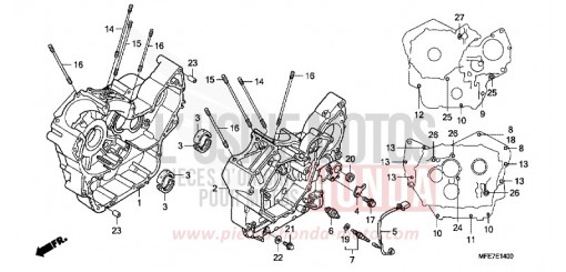 KURBELGEHAEUSE VT750C28 de 2008