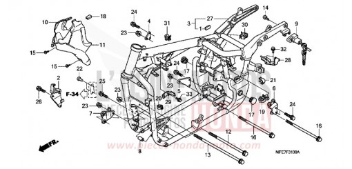 RAHMENKOERPER VT750C28 de 2008