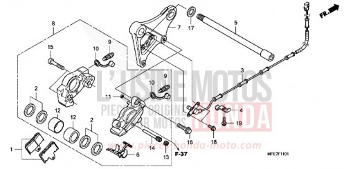 HINTERRAD-BREMSSATTEL VT750C2SA de 2010
