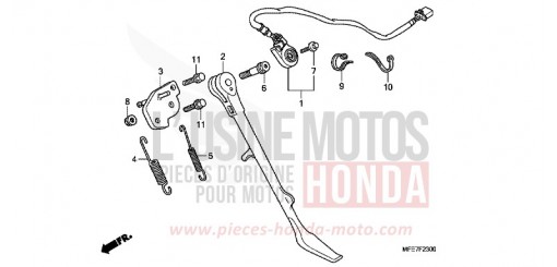 SEITENSTAENDER VT750C2SA de 2010