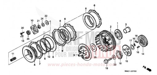 KUPPLUNG VT750C2V de 1997