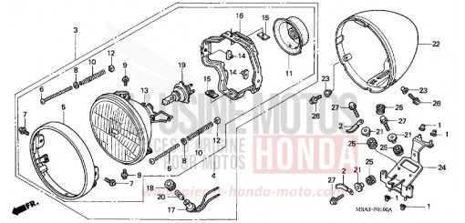 SCHEINWERFER VT750C2V de 1997