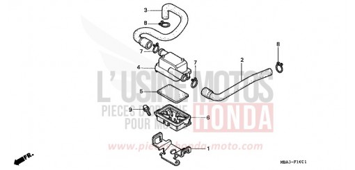 ZUSATZ-LUFTFILTER VT750C2V de 1997