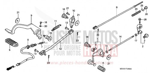 PEDAL VT750C2X de 1999
