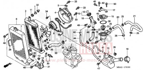 RADIATEUR VT750C2Y de 2000