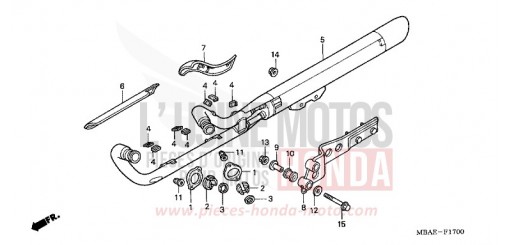 ABGAS-SCHALLDAEMPFER VT750C2Y de 2000