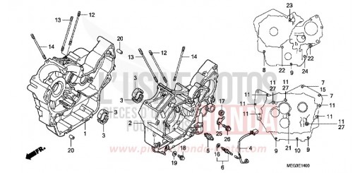 KURBELGEHAEUSE VT750C6 de 2006