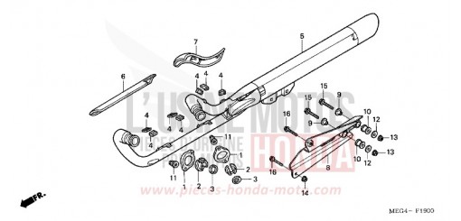 ABGAS-SCHALLDAEMPFER VT750C6 de 2006