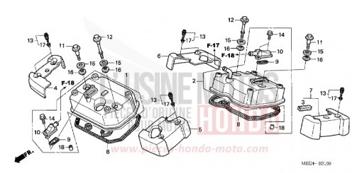 ZYLINDERKOPFDECKEL VT750CA6 de 2006