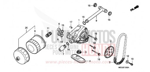 OELPUMPE VT750CA6 de 2006