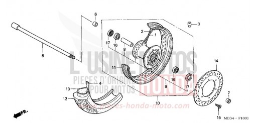 VORDERRAD VT750CA6 de 2006