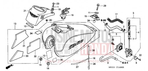 KRAFTSTOFFTANK VT750CA6 de 2006