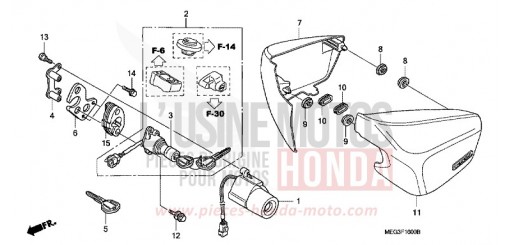 SEITENABDECKUNG VT750CA6 de 2006