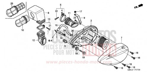 LUFTFILTER VT750CA6 de 2006