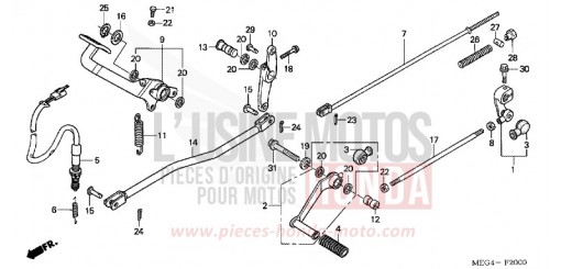 PEDAL VT750CA6 de 2006