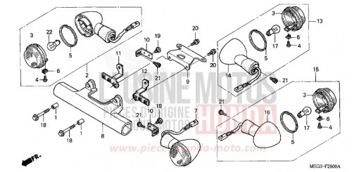 BLINKER VT750CA6 de 2006