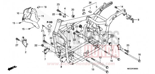 RAHMENKOERPER VT750CA6 de 2006