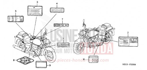 WARNETIKETT VT750CA6 de 2006