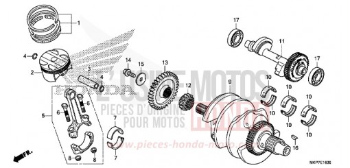 VILEBREQUIN/PISTON CB500XAK de 2020