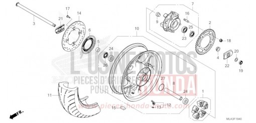HINTERRAD CMX1100A2P de 2023