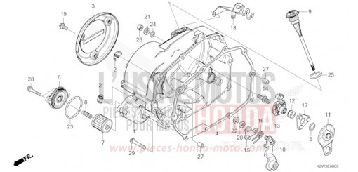KURBELGEHAEUSEABDECKUNG ST125AP de 2023