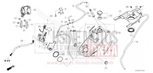 KRAFTSTOFFTANK/KRAFTSTOFFPUMPE ST125AP de 2023
