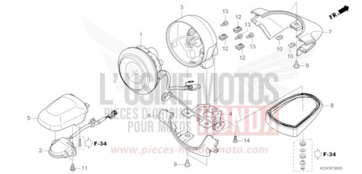 HECKLEUCHTE/KENNZEICHENBELEUCHTUNG ST125AP de 2023