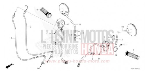 SCHALTERGRIFF/KABEL/SPIEGEL ST125AP de 2023