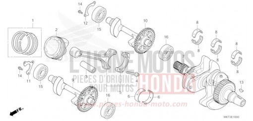 KURBELWELLE/KOLBEN ADV750P de 2023
