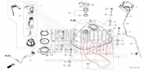 KRAFTSTOFFTANK/KRAFTSTOFFPUMPE ADV750P de 2023