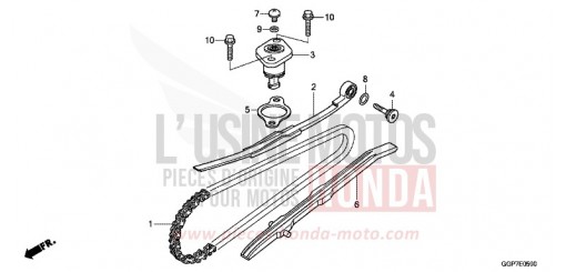 NOCKENWELLENKETTE/SPANNVORRICHTUNG NSC50E de 2014