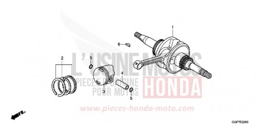 VILEBREQUIN/PISTON NSC50T2F de 2015