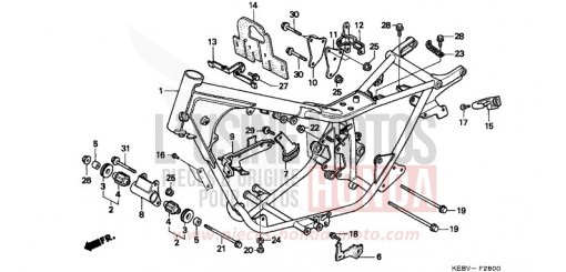 RAHMENKOERPER CA125W de 1998