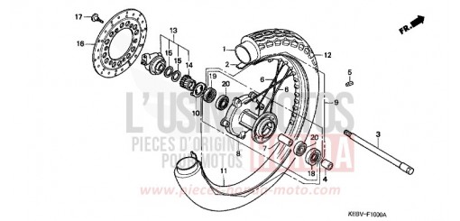 VORDERRAD CA125X de 1999